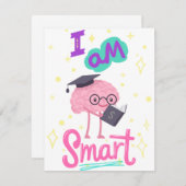 IM SMART GEHIRN, STUDENT FEIERTAGSKARTE (Vorne/Hinten)