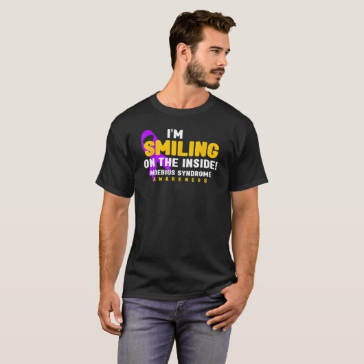 i'm Smiling On The Inside Moebius Syndrome Awarene T-Shirt (Vorne ganz)