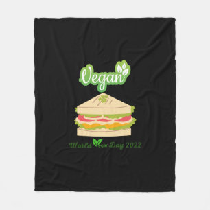 I'm So fresh Vegan day 2022 Sticker1 Fleecedecke