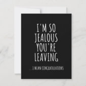 I'm So Jealous You're Leaving Save The Date (Vorderseite)