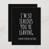 I'm So Jealous You're Leaving Save The Date (Vorne/Hinten)
