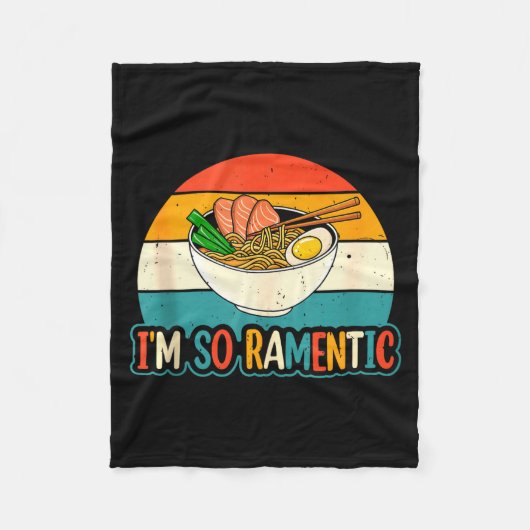 I'm So Ramentic - Matching Couple Ramen Noodles Lo Fleecedecke (Vorderseite)