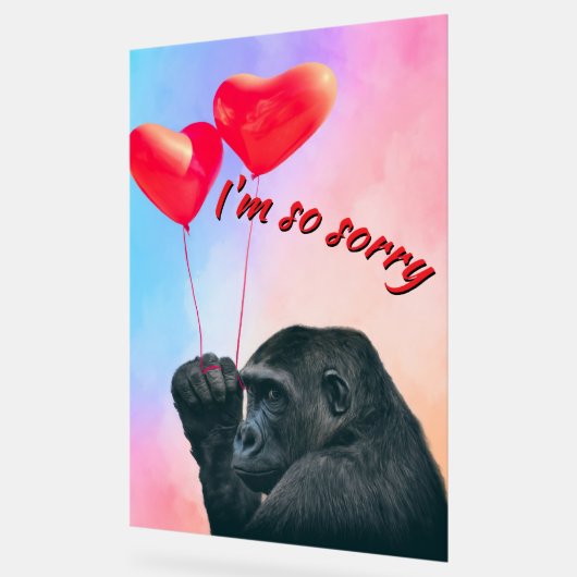 "I'm so sorry" Acrylschild (Winkel)