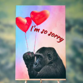 "I'm so sorry" Acrylschild