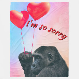 "I'm so sorry" Fleecedecke