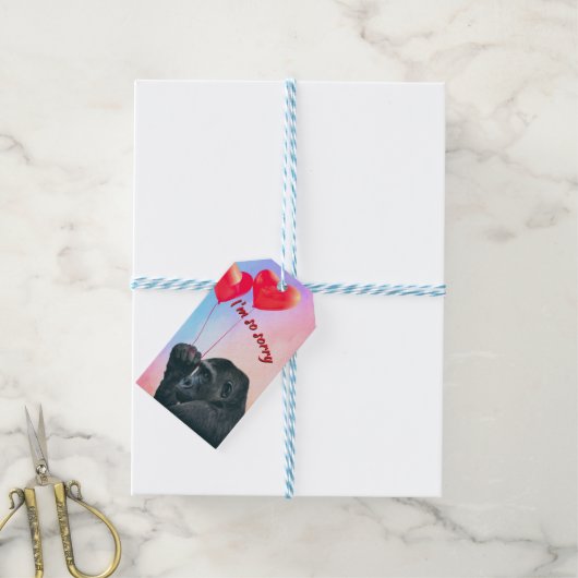 "I'm so sorry" Geschenkanhänger (Mit Garn)