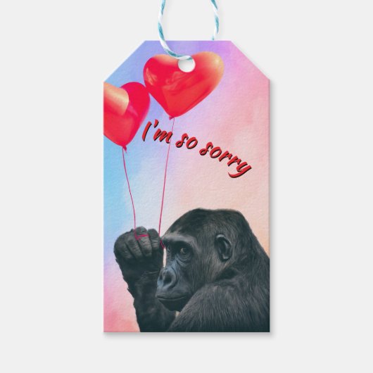 "I'm so sorry" Geschenkanhänger (Vorderseite)