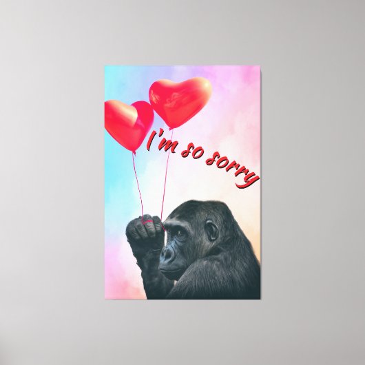 "I'm so sorry" Leinwanddruck (Vorderseite)