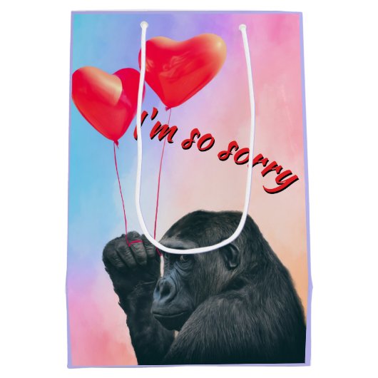 "I'm so sorry" Mittlere Geschenktüte (Rückseite)