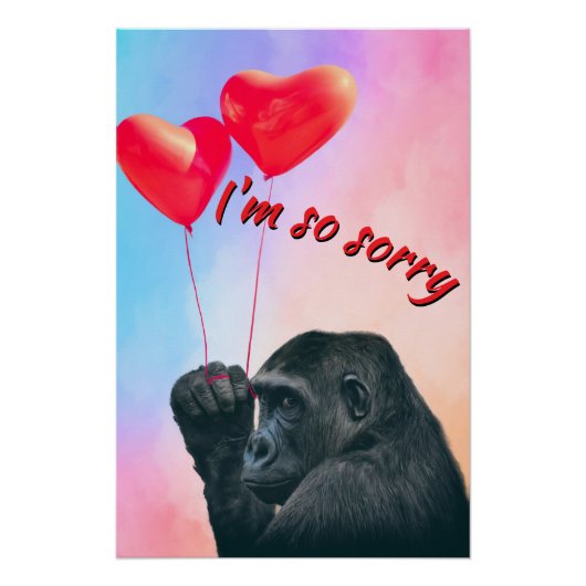 "I'm so sorry" Poster (Vorderseite)