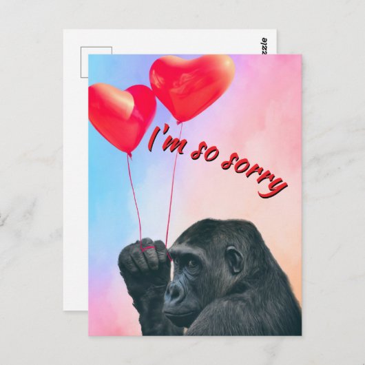 "I'm so sorry" Postkarte (Vorne/Hinten)
