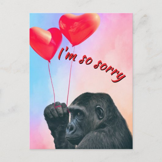 "I'm so sorry" Postkarte (Vorderseite)