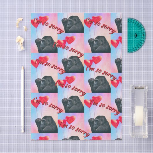 "I'm so sorry" Seidenpapier (Handwerk)