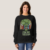 Im So Vegan Broccoli  Vegetable Food Broccoli Sweatshirt (Vorne ganz)