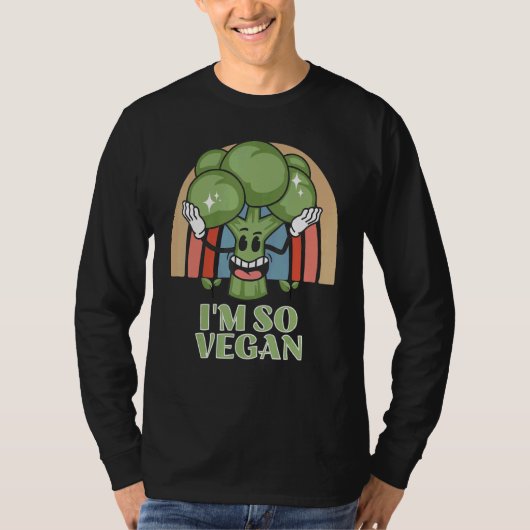 Im So Vegan Broccoli  Vegetable Food Broccoli T-Shirt (Vorderseite)