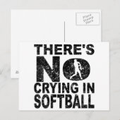 Im Softball Wird Nicht Geweint Postkarte (Vorne/Hinten)