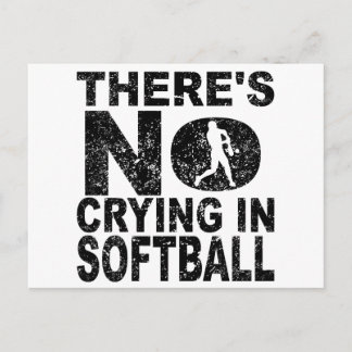 Im Softball Wird Nicht Geweint Postkarte
