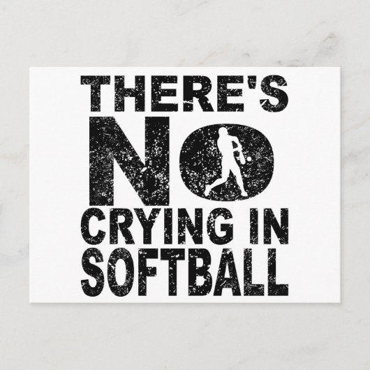 Im Softball Wird Nicht Geweint Postkarte (Vorderseite)