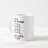 Im Software-EngineerIch finde immer eine Lösung-Ta Kaffeetasse (Vorderseite Links)