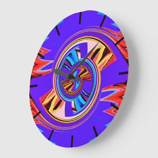 Im Sog des Wirbel Große Wanduhr (Winkel)