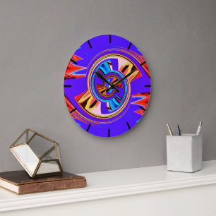 Im Sog des Wirbel Große Wanduhr