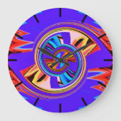 Im Sog des Wirbel Große Wanduhr (Vorderseite)