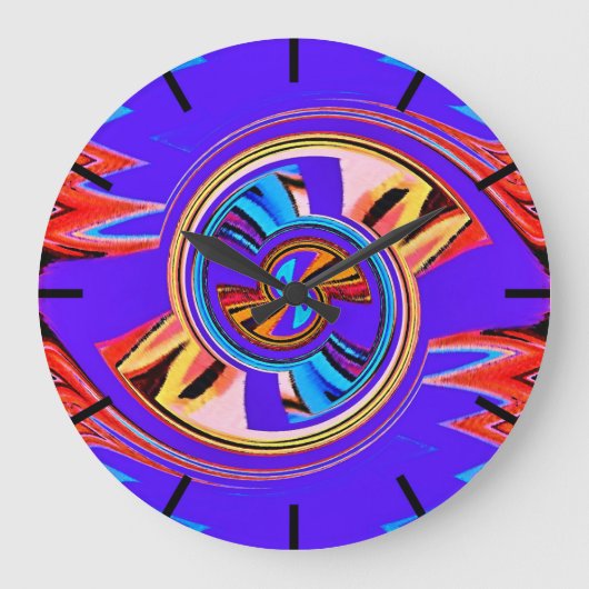 Im Sog des Wirbel Große Wanduhr (Vorderseite)