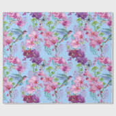 Im Sommer schwindende Vögel Geschenkpapier (Flach)