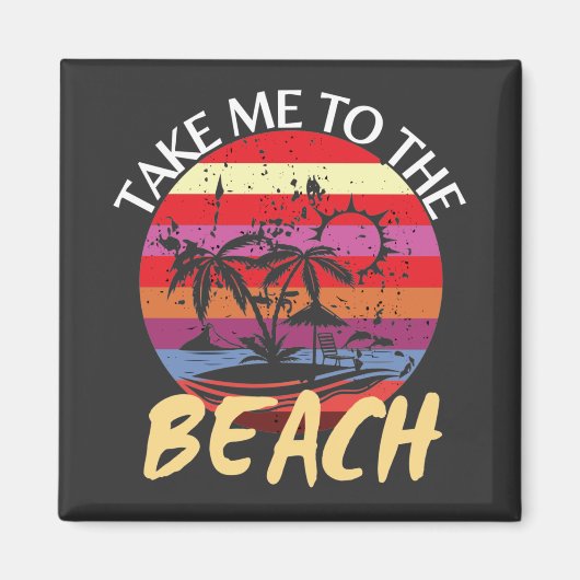 Im Sommer Vintag bin ich am Strand Magnet (Vorne)