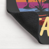Im Sommer Vintag bin ich am Strand Mousepad (Ecke)