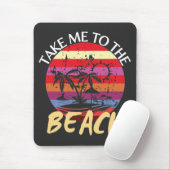 Im Sommer Vintag bin ich am Strand Mousepad (Mit Mouse)