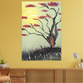 Im Sonnenlicht faulenzen Leinwanddruck (Insitu (Wohnzimmer))