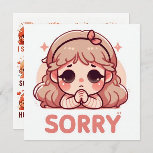 I'm Sorry  Feiertagskarte (Vorne/Hinten)