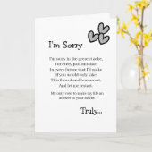 I'm Sorry Forgive Me Card Karte (Gelbe Blume)