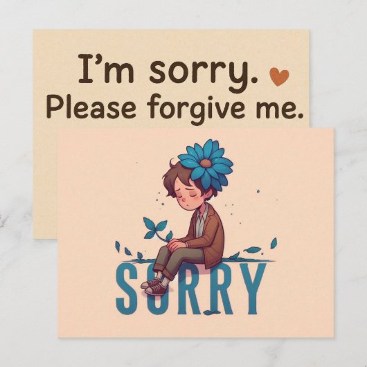 Im Sorry Postcards  Postkarte (Vorne/Hinten)