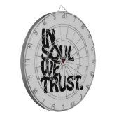 Im Soul vertrauen wir. Dartscheibe (Vorderseite Links)