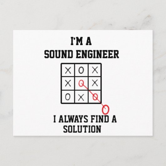Im Sound Engineer finde ich immer eine Lösung Postkarte (Vorderseite)