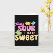 Im Sour dann Im Sweet Funny Candy Patch Sweet Kids Karte (Gelbe Blume)