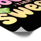 Im Sour dann Im Sweet Funny Candy Patch Sweet Kids Poster (Ecke)