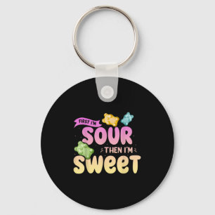 Im Sour dann Im Sweet Funny Candy Patch Sweet Kids Schlüsselanhänger
