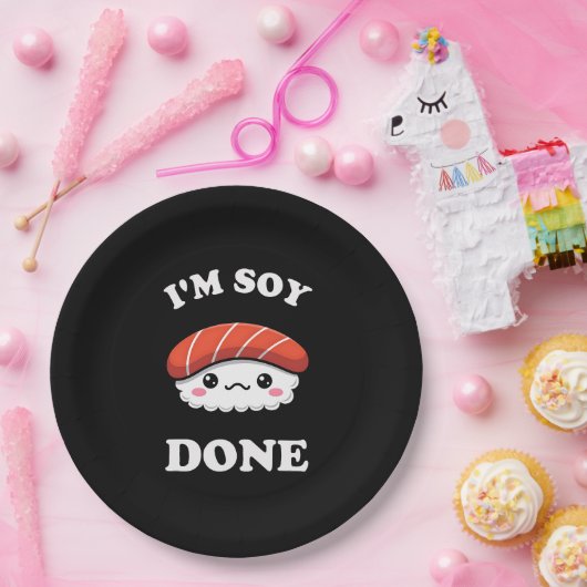 I'm Soy done Kawaii Sushi Pappteller (Party)