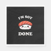 I'm Soy done Kawaii Sushi Serviette (Vorderseite)