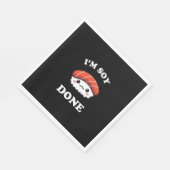 I'm Soy done Kawaii Sushi Serviette (Ecke)