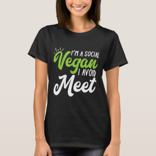 Im sozialen Vegan vermeide ich punny Shirt für Int