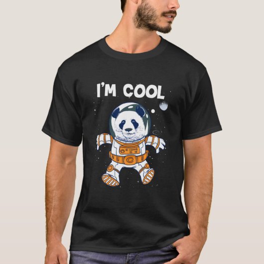 I'M Space Astronaut Pilot Panda Bear T-Shirt (Vorderseite)