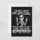 Im Special No Wait vielleicht im Crazy Skull RSVP Karte (Vorderseite)