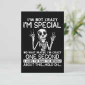 Im Special No Wait vielleicht im Crazy Skull RSVP Karte (Stehend Vorderseite)