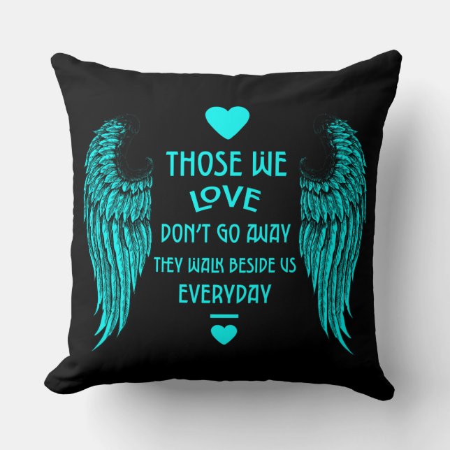 Im Speicher Bereaving und Loss Foto Print Card Wo Kissen (Vorderseite)