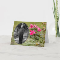 Im Speicher der Karte mit Rose und Foto