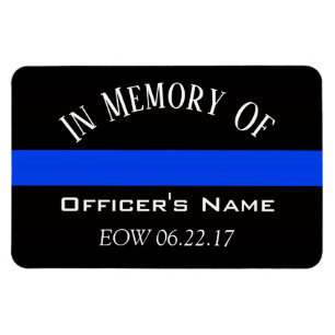 IM SPEICHER DES FALLENEN BÜROS DÜNN BLUE LINE MAGN MAGNET